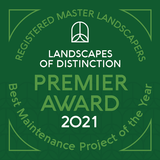 Registered Master Landscapers Landscapes of Distinction Premier Award 2021, Best Maintenance Project of the Year