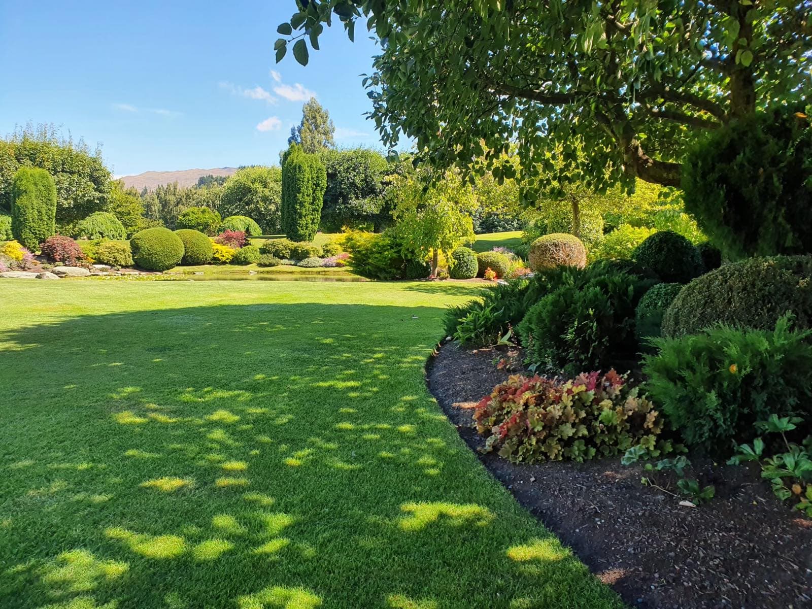 Sculpted formal garden